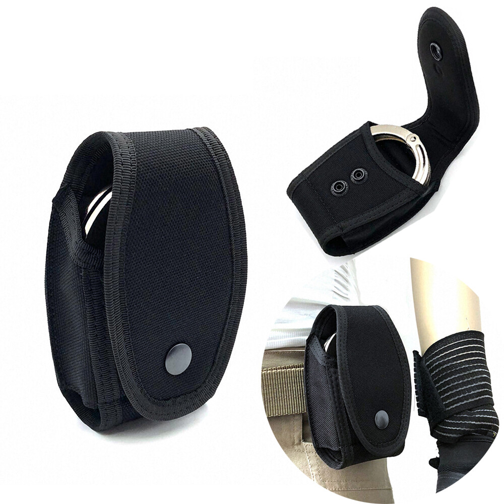 Tactical Handcuffs Case Police Holster Molle Pouch Nylon Holder Handcuff Holster