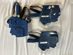 SATO AVERY DENNISON 216 Price Sticker Gun Retail Store Blue 2 Line Lot Of 3