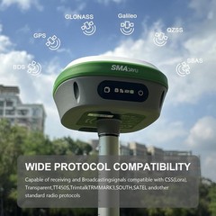 SMA26 Pro RTK GNSS Receivers Rover Base Collector GPS Connect with Drones/UAVs!