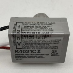 Intermatic K4021C Button Mount Thermal Photocontrol Light Sensor 120V