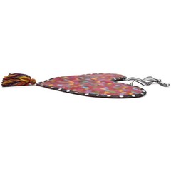Demdaco Colorful Peace Heart Mesh Door Hanger, Aluminum, 22″x26″H