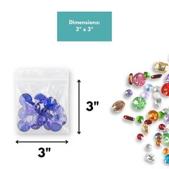 10000 Pcs Clear Reclosable Plastic Zip Lock Bags Resealable Zipper 3″ x 3″ 2 Mil