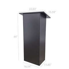 Black Wood Podium Church Pulpit School Lectern Conference Debate Stand23X15X44″