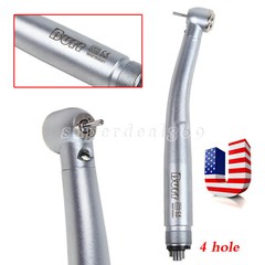 Dental LED E-generator Fiber Optic Handpiece Triple Spray Turbine 4-Hole UDM