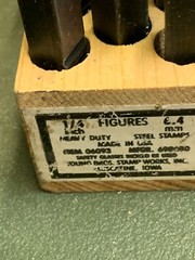 Young Bros 1/4″ HD Number Stamps #06093 – Complete Set
