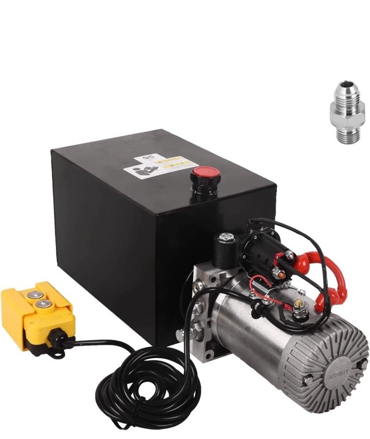 13 Quart Hydraulic Pump 3200PSI Single Acting Metal Reservoir Dump Trailer New
