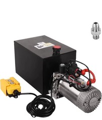 13 Quart Hydraulic Pump 3200PSI Single Acting Metal Reservoir Dump Trailer New