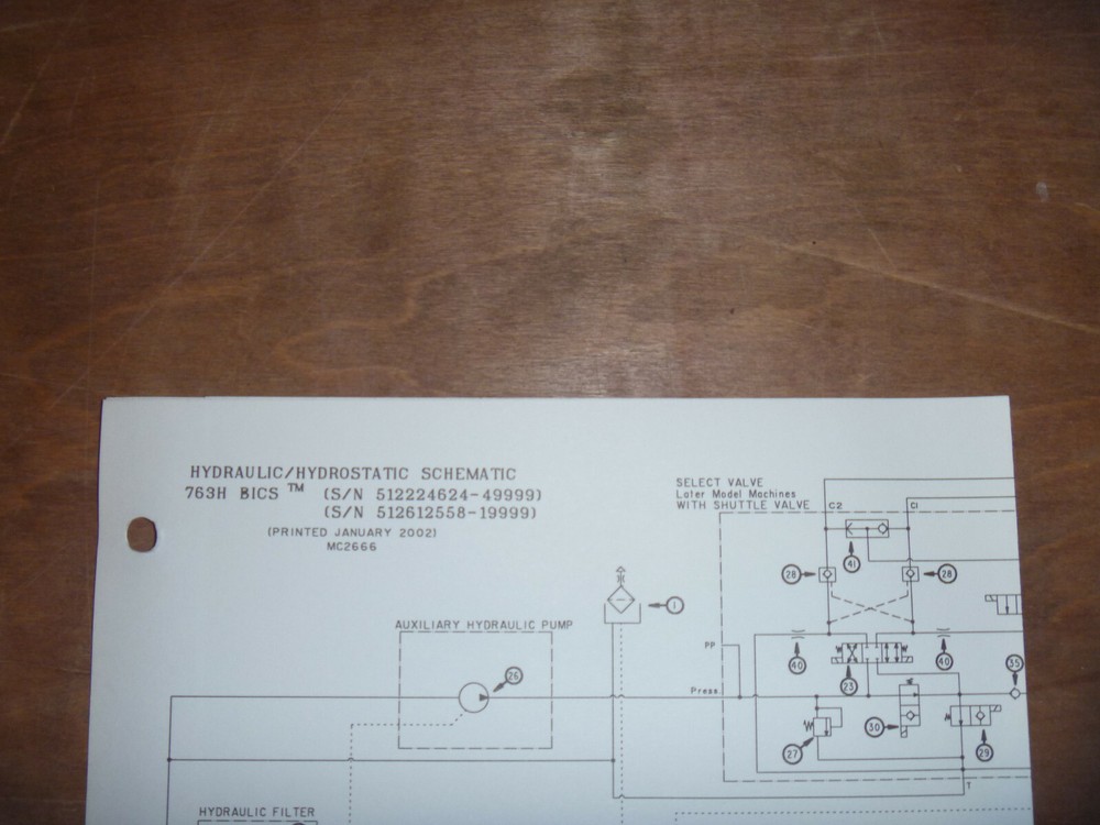 Bobcat 763H BICS Skid Steer Hydraulic Hydrostatic Diagram Manual 512224624