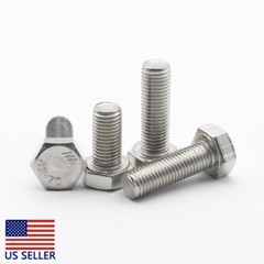 2PC NEW M9 x 1.25 x 35mm Hexagon Head Bolts 304 Stainless Steel Hex Head Screws