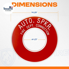 Auto Spkr FDC Sign Outdoor round ID Plate 4In – Durable Plastic Fire Department