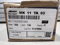 Arrow Assa Abloy Grade 2 Knob Lock Door MK 11 TA 03- Brushed Brass Gold – NEW