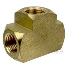 5 PC 1/8″ Female NPT Equal Pipe Tee Brass Barstock Threaded Pipe Fitting FNPT