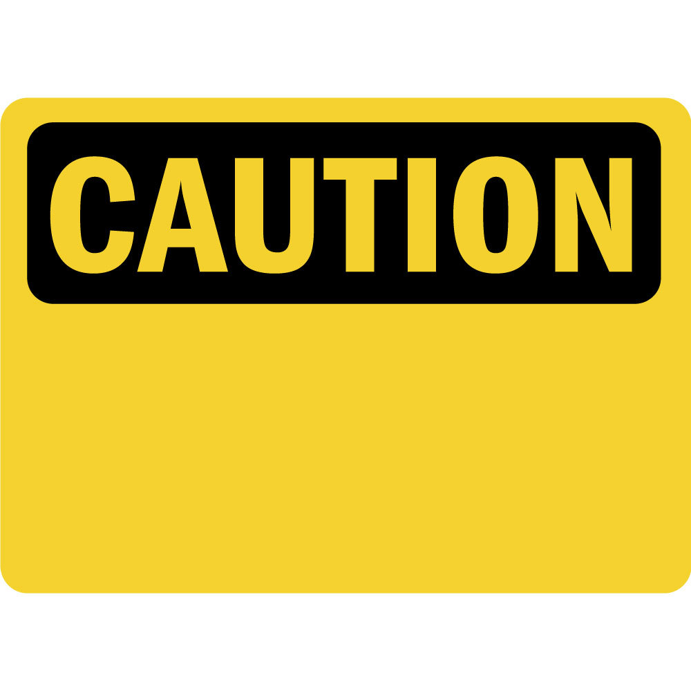 Caution Your Customized Text Here Osha Metal Aluminum Sign