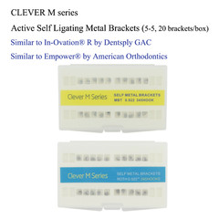 Orthodontic Self-ligating Brackets Ceramic Metal Braces Empower Clear Roth MBT