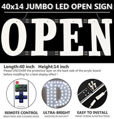 Snailgo Open Signs For Business40X14 Inch Ultra Bright Open Sign Led For Window