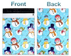 NEW 10×13 Fall, Christmas, Snowmen, Teal Snowflakes, Trees Poly Shipping Mailers