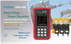 3-Phase Power Recorder with Voltage Range 0.01V~ 600V Current Range 1mA~ 400A