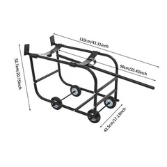 TFCFL 55 Gallon Drum Cradle, Movable Drum Cradle Drum Stand 600-pound Capacity,