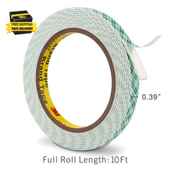 3M Double Sided Foam Tape 0.39″ X 10Ft Peel and Stick Mounting Tape, White | Dou