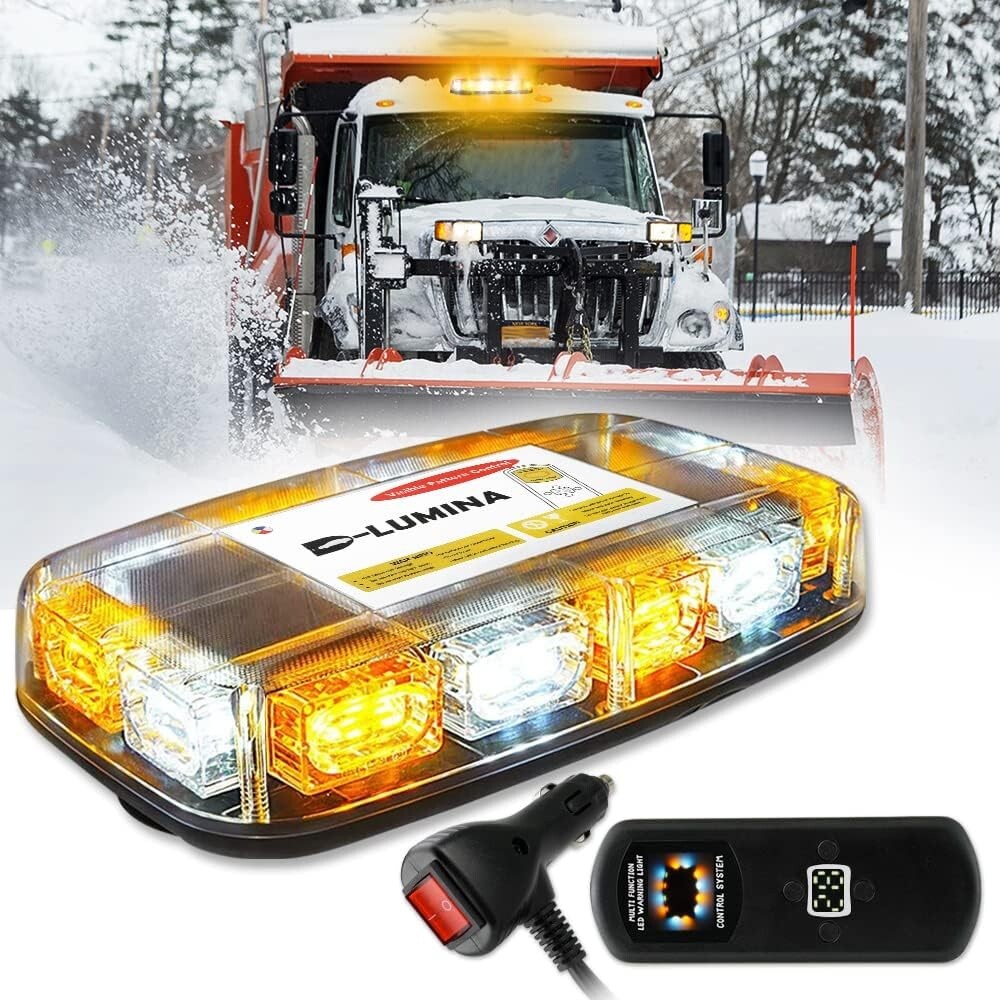72 LED Roof Top Strobe Beacon Light Bar For Construction, Tow Trucks, Snow Plows