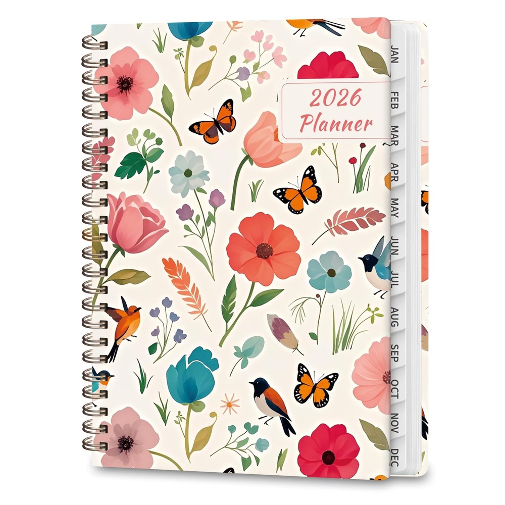 2026 Planner, Weekly and Monthly Calendar Planner Agenda, Jan 2026 – Dec 2026,