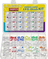 Multicolor LED Kit 5MM 3MM White Red Blue Yellow Green Orange Purple Round Lamp