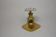 Lead-Free Brass Hose Bibb Spigot Faucet Set of 2 1/2 in FIP x 3/4 in GHT White