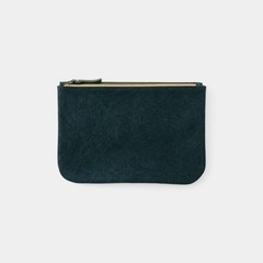 Traveler’s Company TF Canvas Pouch M Blue Cotton Leather Made in Thailand