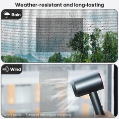 Secopad 5″ x 7″ Black/Grey Screen Repair Kit, 6 PCS Window 5 IN X 7 IN, Black