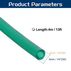 13 Ft(4M) Latex Rubber Tubing 1/8″(3mm)ID 1/4″(6mm)OD Fluorescent Blue