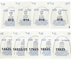 Dental Orthodontic Cu NiTi Copper Nickel Titanium Arch Wire Rectangular Round