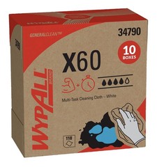 WypAll GeneralClean X60 Cloths Multi-Task Cleaning Wipes (34790), Pop-Up Box