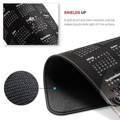 Aoryalps 2026 Calendar Mouse Pad, 1L x 1W inches, Desk Pad-Black
