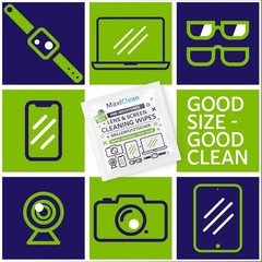 MAXI CLEAN 440 Pack Lens Wipes for Eyeglasses 440 Count (Pack of 1)