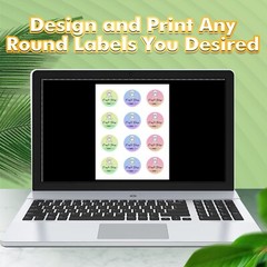 Koala Round Label 2 In Gold Foil Sticker Paper 240-720 Printable Circle Labels