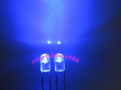 3mm Flangeless Red Yellow Blue Green White Warm Orange UV Pink Water Clear LED