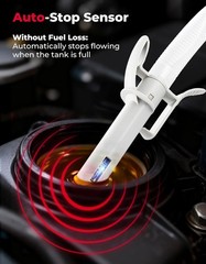 Electric Fuel Transfer Siphon Pump Battery Powered Gas Oil Water Liquid 2.4 GPM