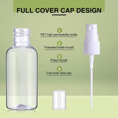 Uiifan 100 Pcs Mini Clear Spray 4.02 x 1.1 inches/ 10.2 x 2.8 cm, clear