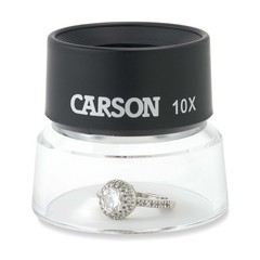 10X Magnifier Stand Loupe 1 Inch Lens Transparent Base Close Up Viewing Crafts