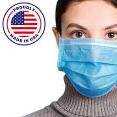 MADE IN USA Face Mask Mouth 50 PCS & Nose Protector Respirator Masks with Filter
