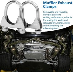 1.5″ OD U-Bolt Muffler Exhaust Clamp, Saddle Style for 1. Size: 1.5 OD (38 mm)