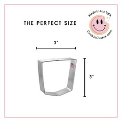 Foose Back Pocket Cookie Cutter 3.75 Inch -Tin Plated Steel Cookie Cutters – Bac