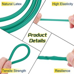 13 Ft(4M) Latex Rubber Tubing, 1/8″(3mm)ID 1/4″(6mm)OD, Fluorescent Blue