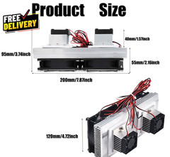 Mini Air Conditioner DC 12V DIY Thermoelectric Peltier Refrigeration Cooling….
