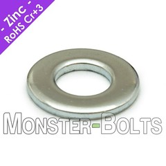 Flat Washer Zinc Plated 10.9 Steel DIN 125A 200 HV – M3 M4 M5 M6 M8 M10 M12
