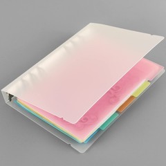 10PCS A5 Size Dividers for 6 Ring Binder,with Reinforced Edge and 10 Tabs,Pap…