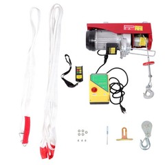 2200 LBS 1600W Electric Steel Wire Winch with 328ft Wireless Remote Control