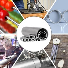 Stainless Steel Round Tube Length 300mm Metal Straight Pipe OD 8mm to 325mm