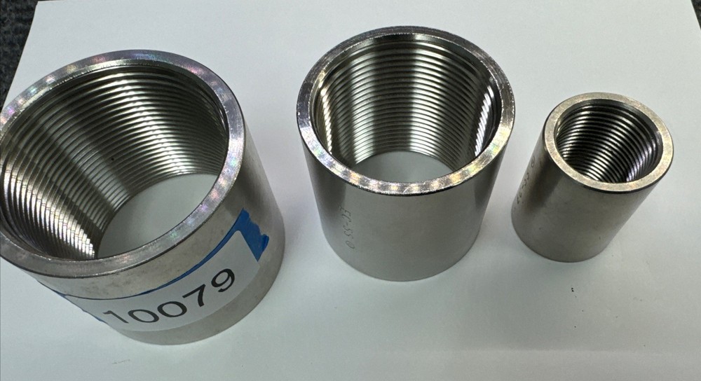 3/4″ 1-1/2″ 2″ Lot of SS Stainless Conduit Couplings