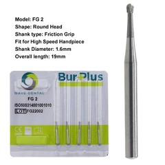 Wave Dental Carbide Burs FG 330 557 4 6 8 for High Speed Handpiece Friction Grip